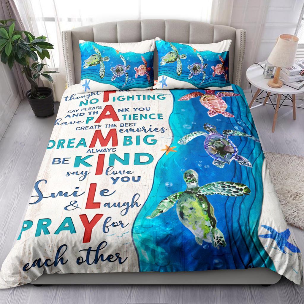Turtle Family Bedding Set