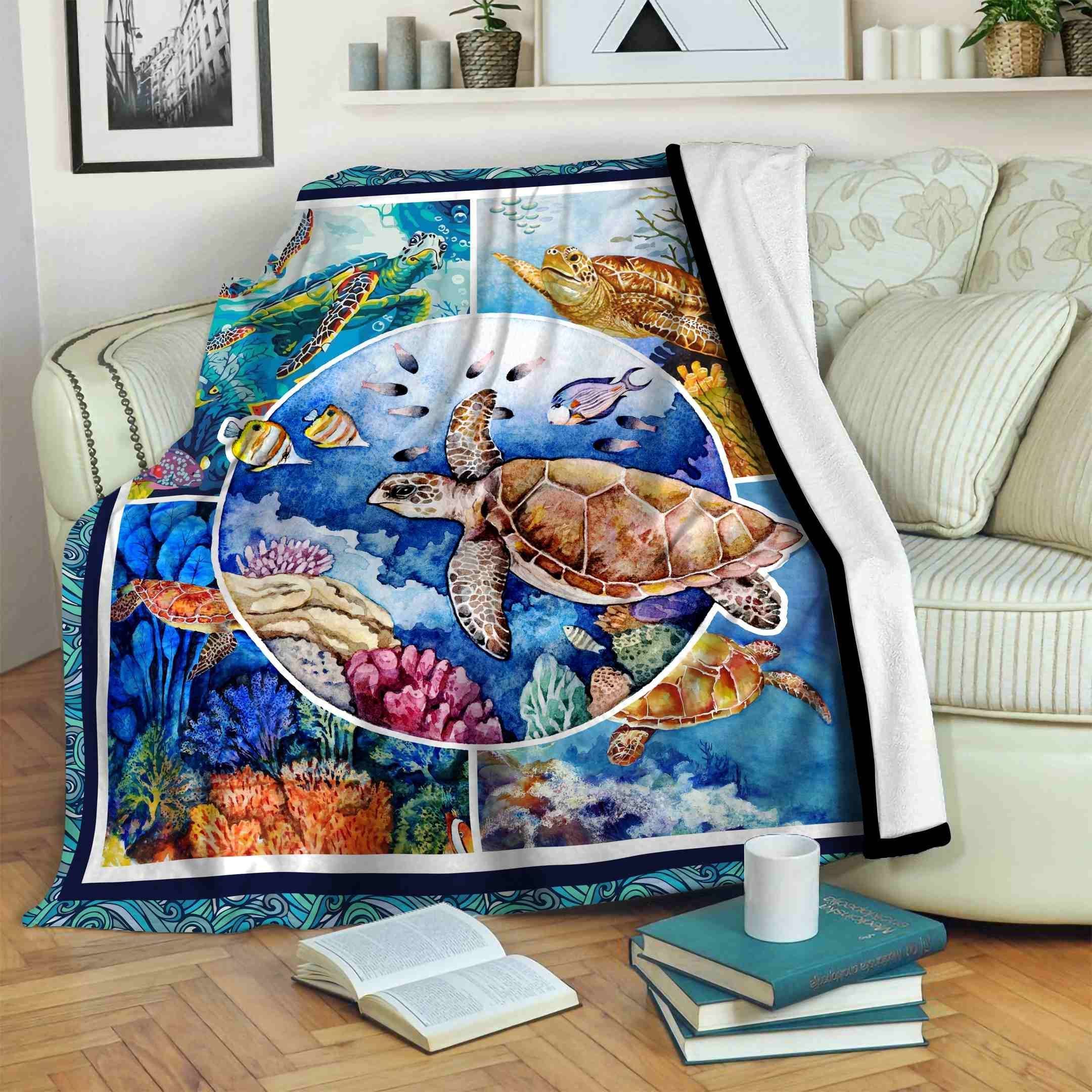 Turtle Fleece Blanket