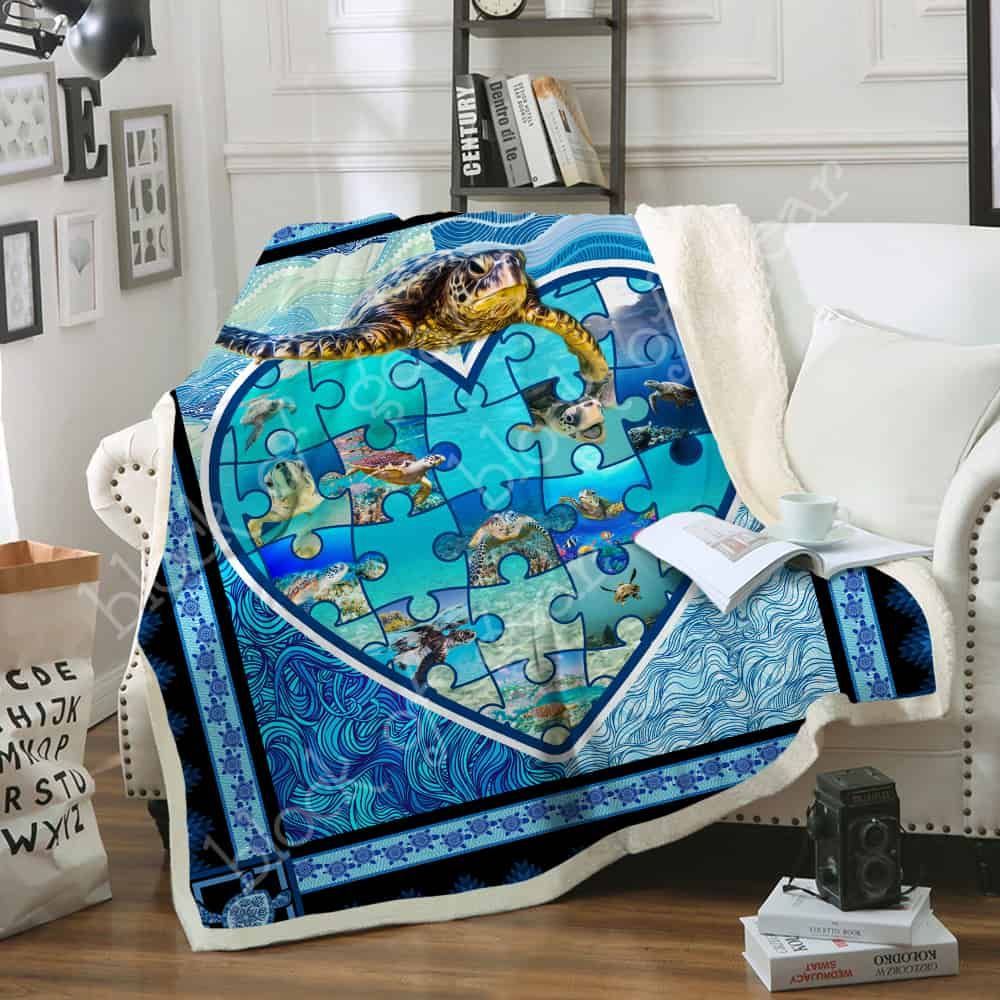 Turtle Fleece Blanket