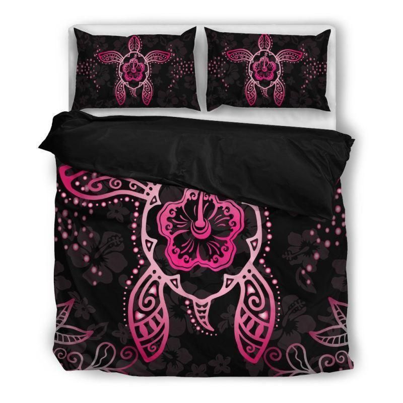 Turtle Hawaiian Purple Bedding Set