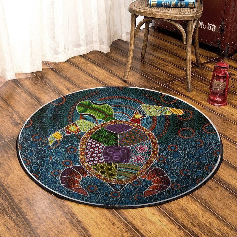 Turtle Round Carpet