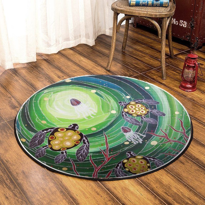 Turtle Round Carpet