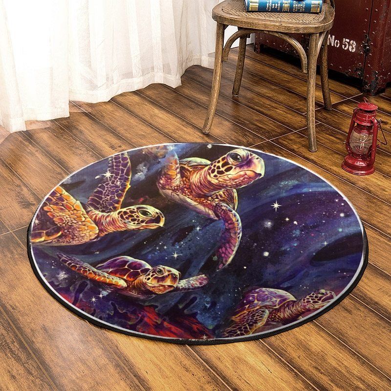 Turtle Round Carpet