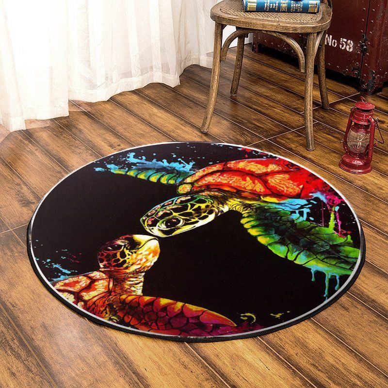 Turtle Round Carpet