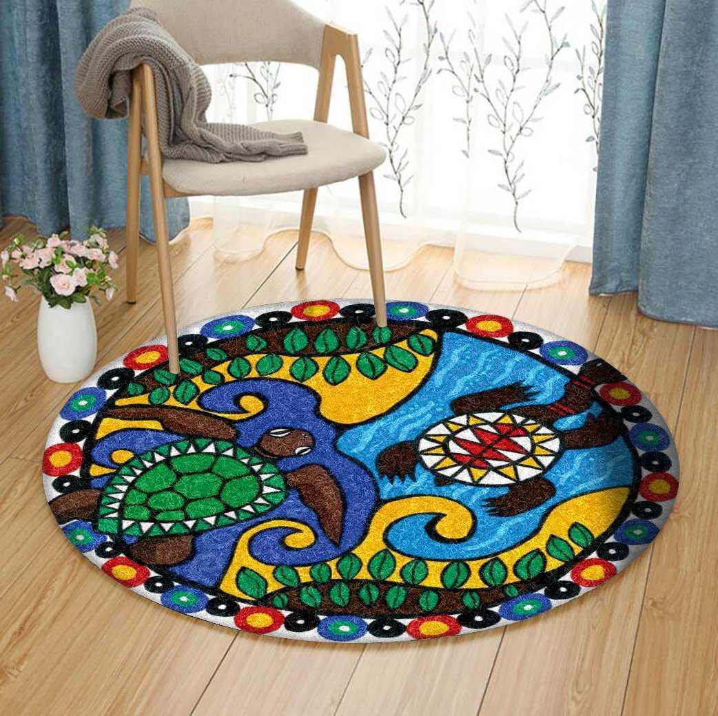 Turtle Round Carpet