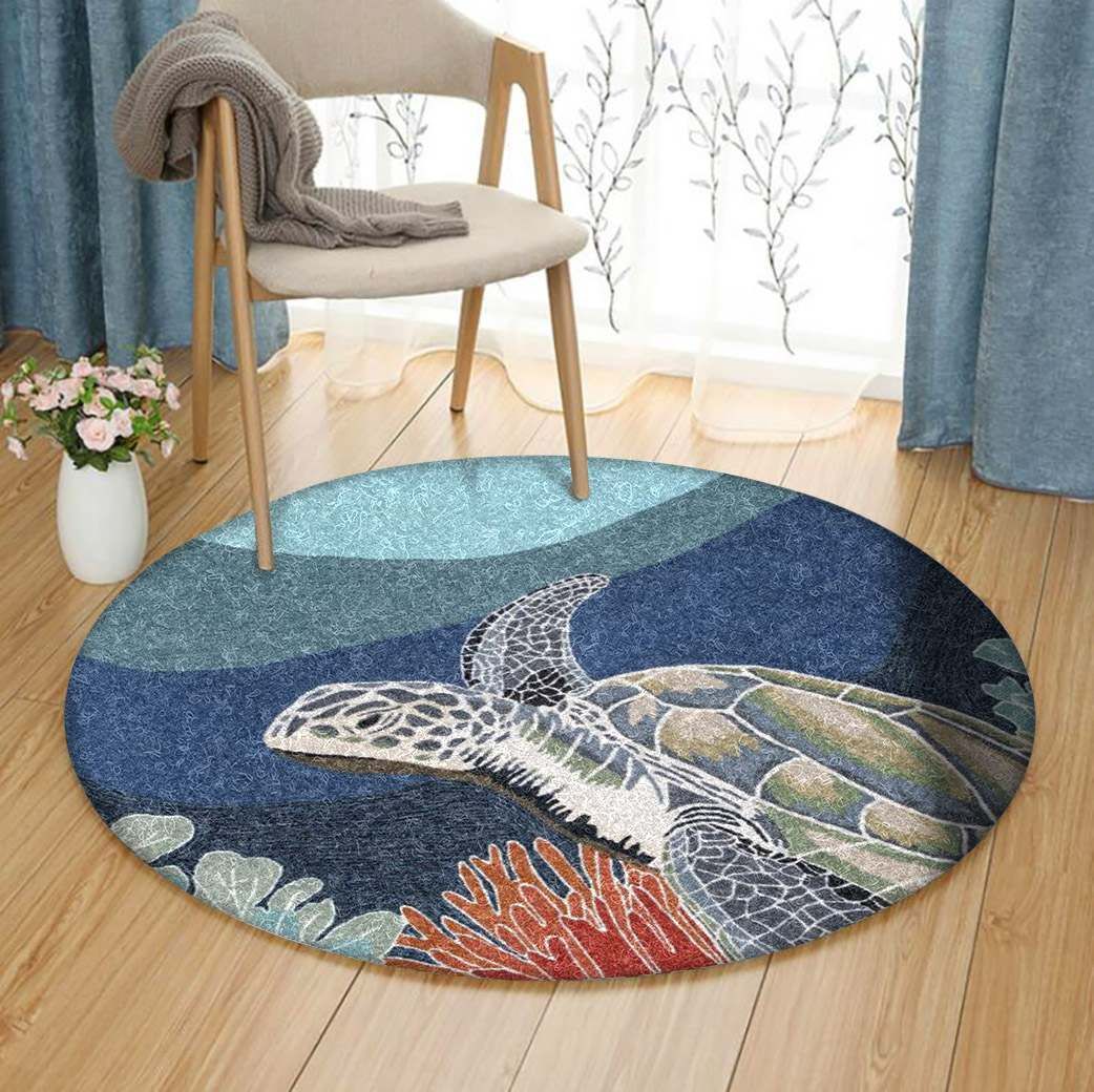 Turtle Round Carpet