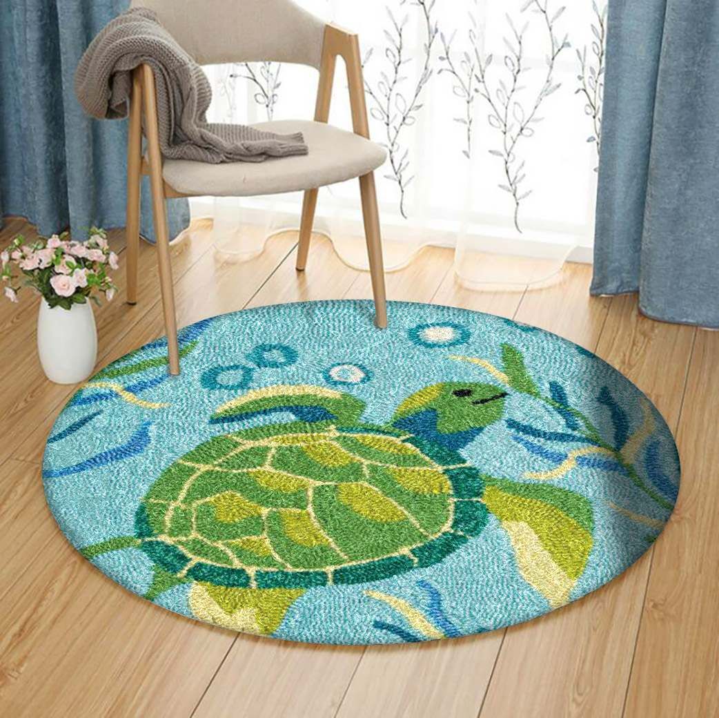 Turtle Round Carpet