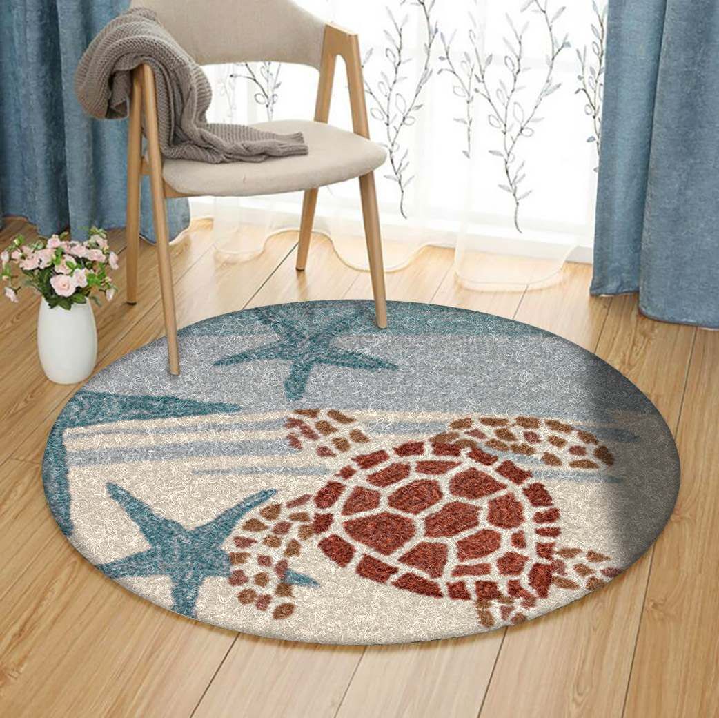 Turtle Round Carpet