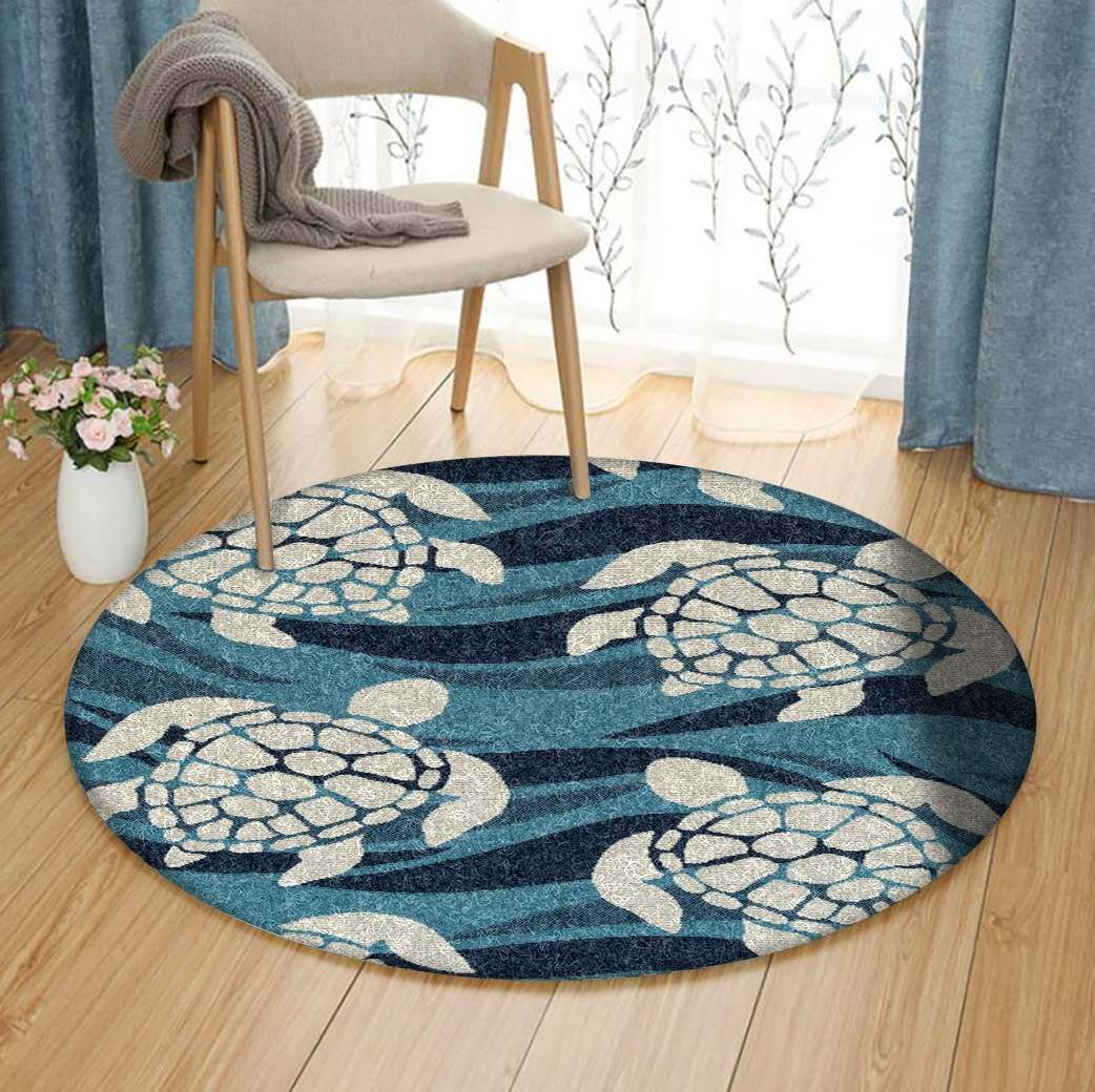 Turtle Round Carpet