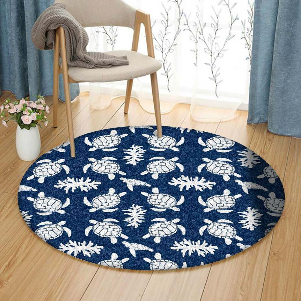 Turtle Round Carpet