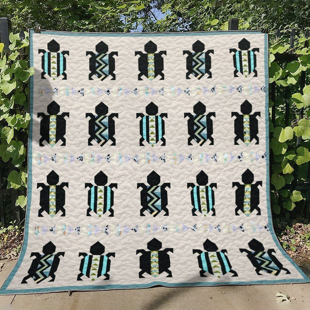 Turtle HN120738 Quilt Blanket