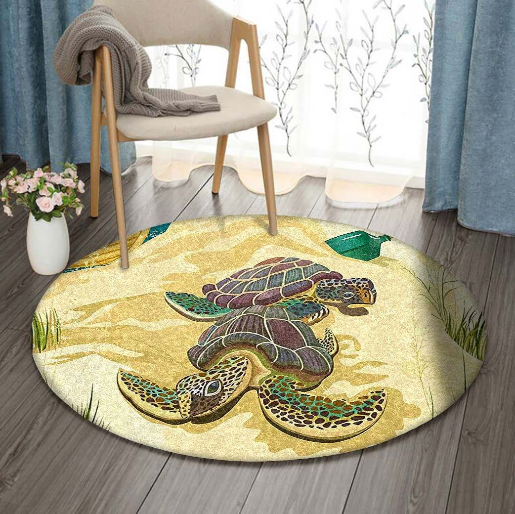 Turtle Round Carpet