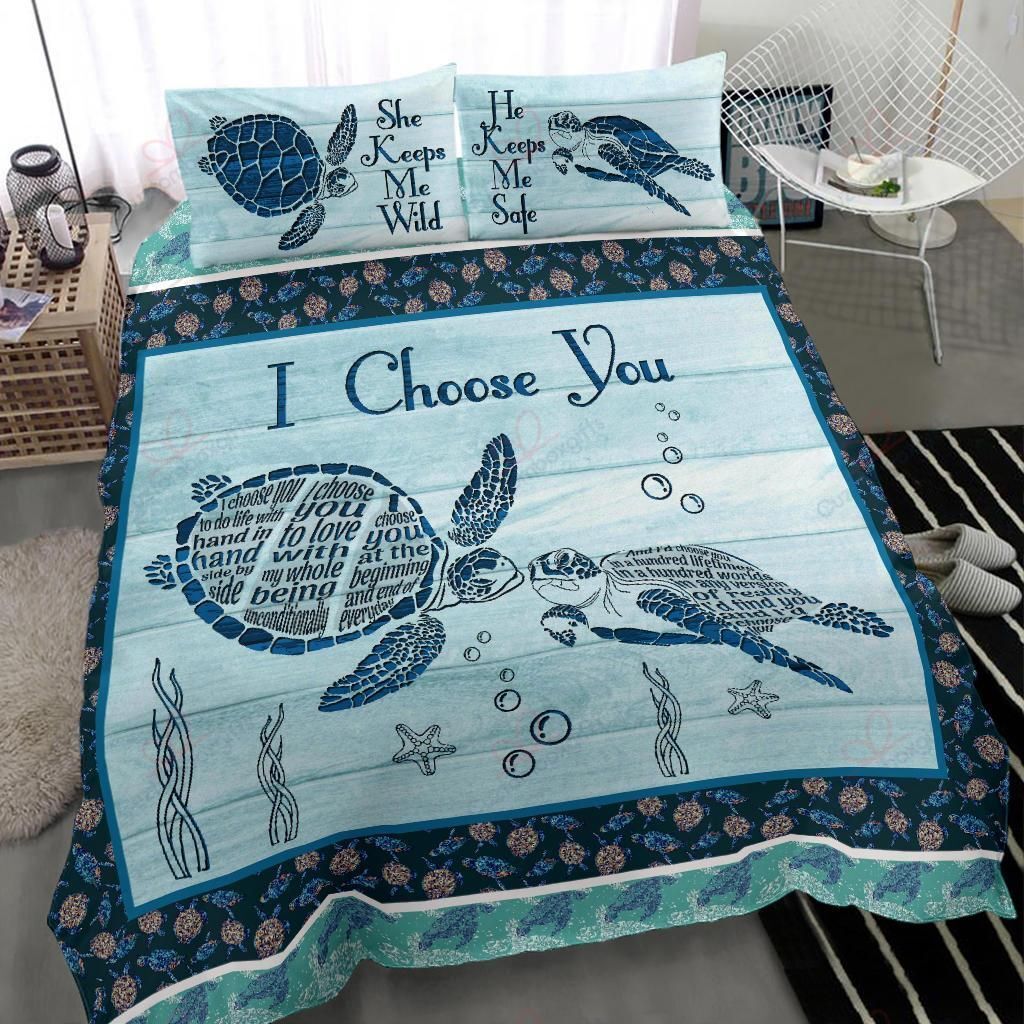 Turtle   I Choose You Bedding Set