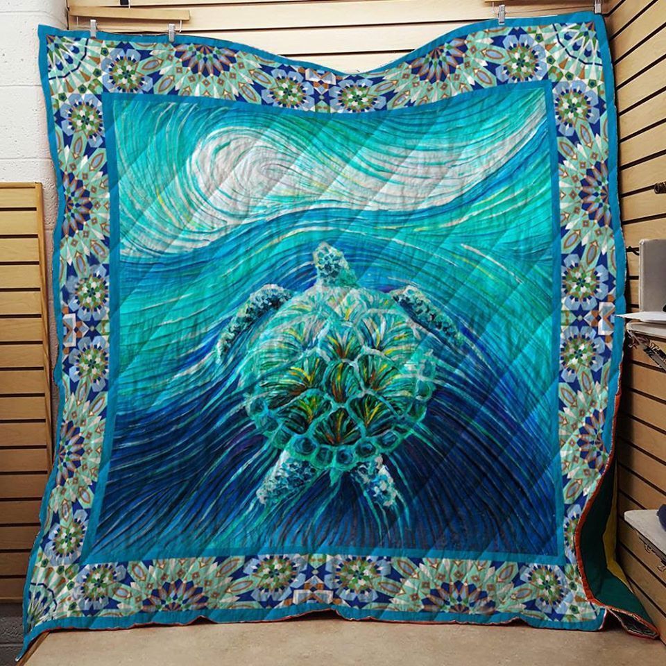 Turtle I Hope You Love It GS-CL-DT2706 Quilt Blanket