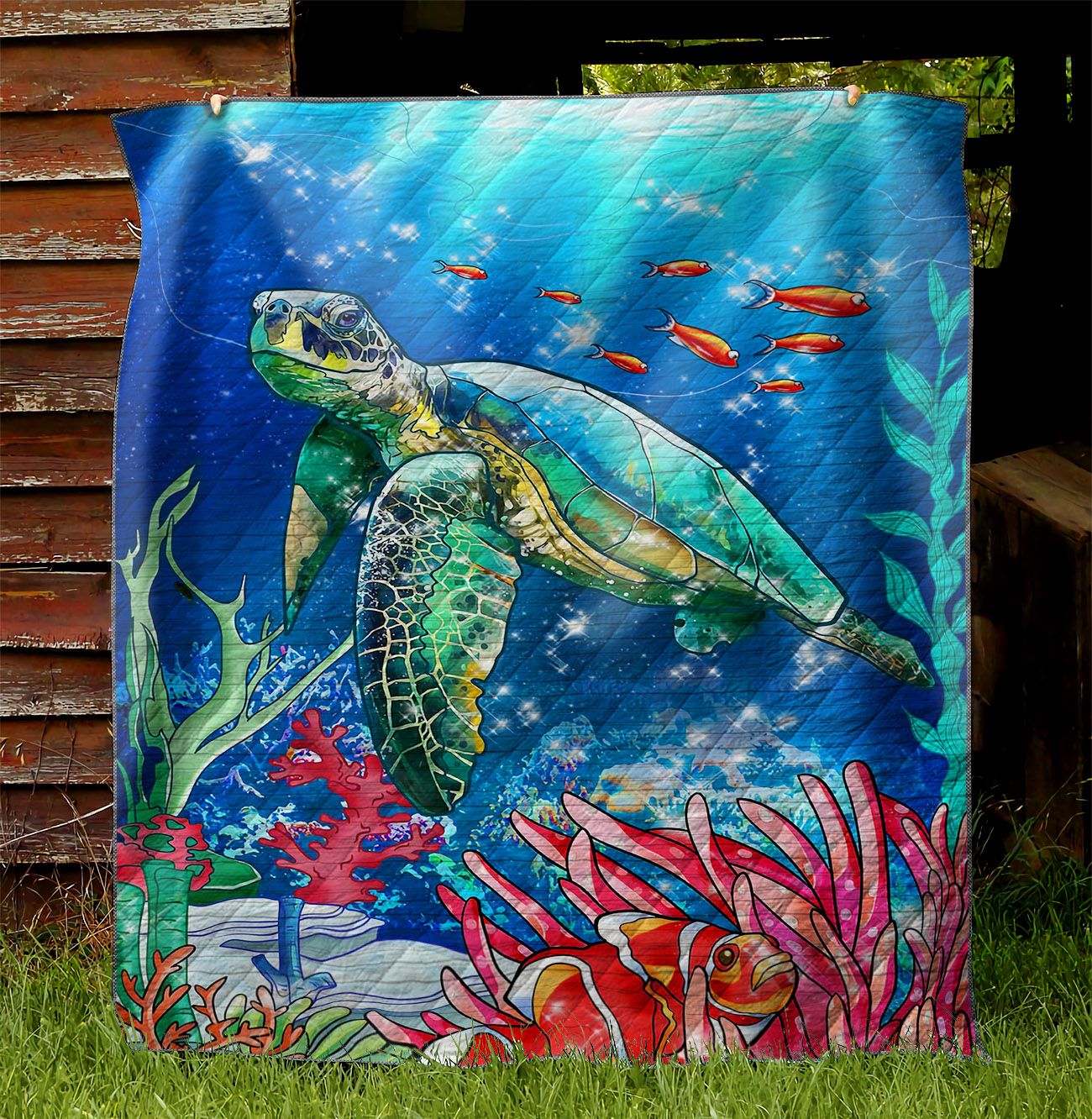 Turtle In Undersea NI1601037YD Quilt Blanket