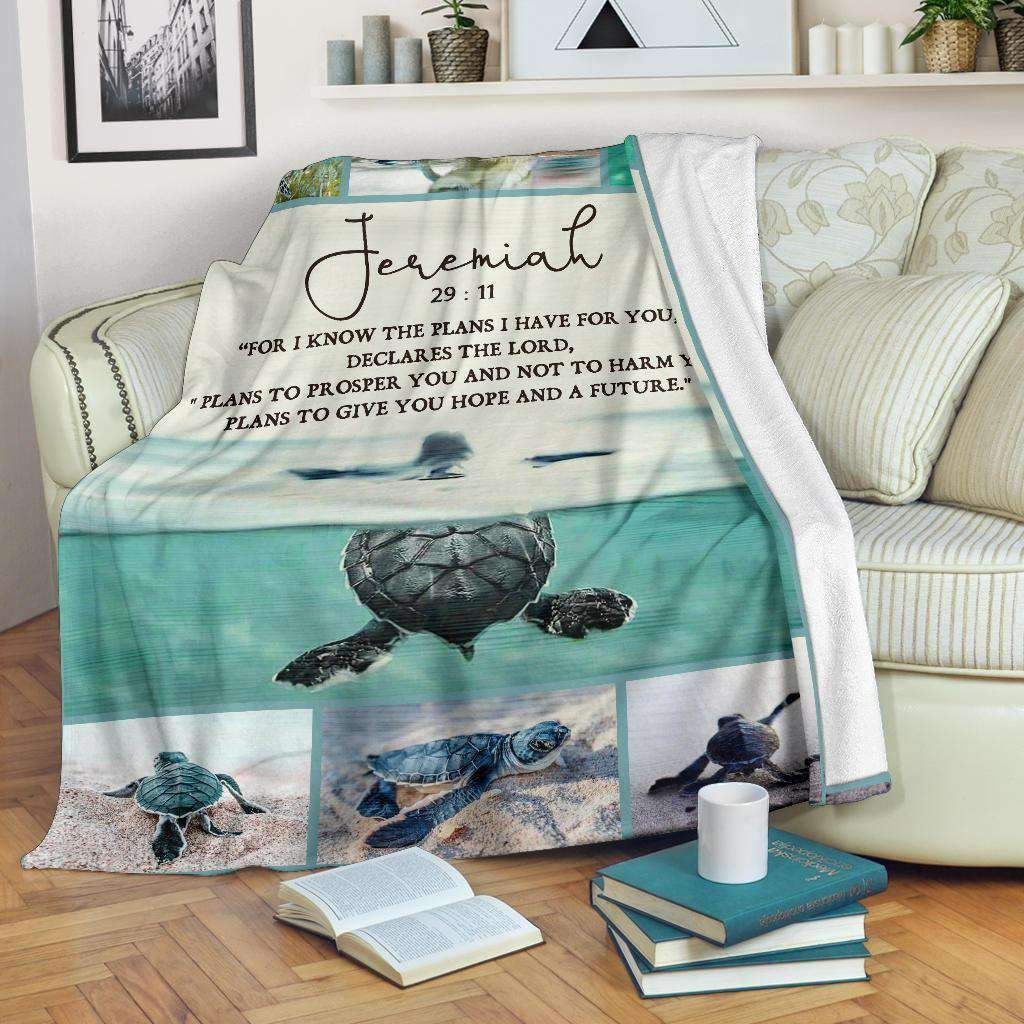 Turtle Jeremiah Sherpa Fleece Blanket