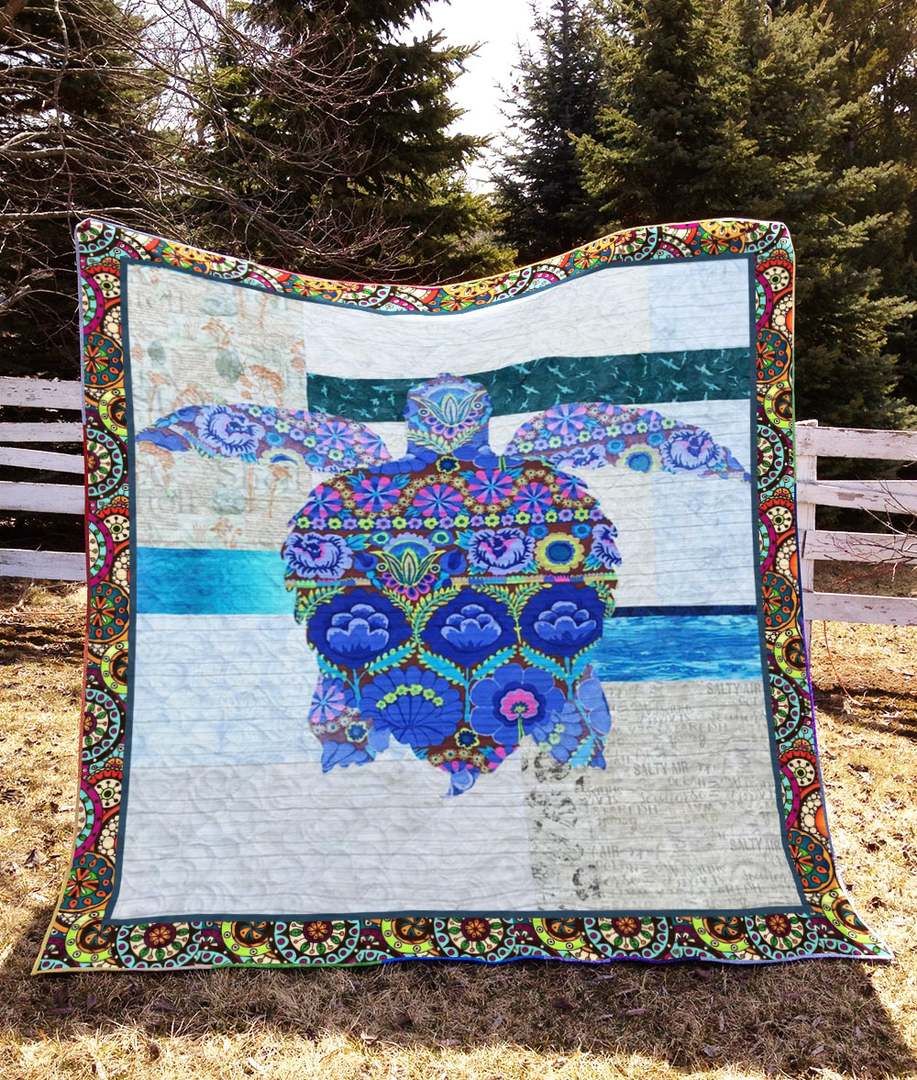 Turtle LI120704A Quilt Blanket