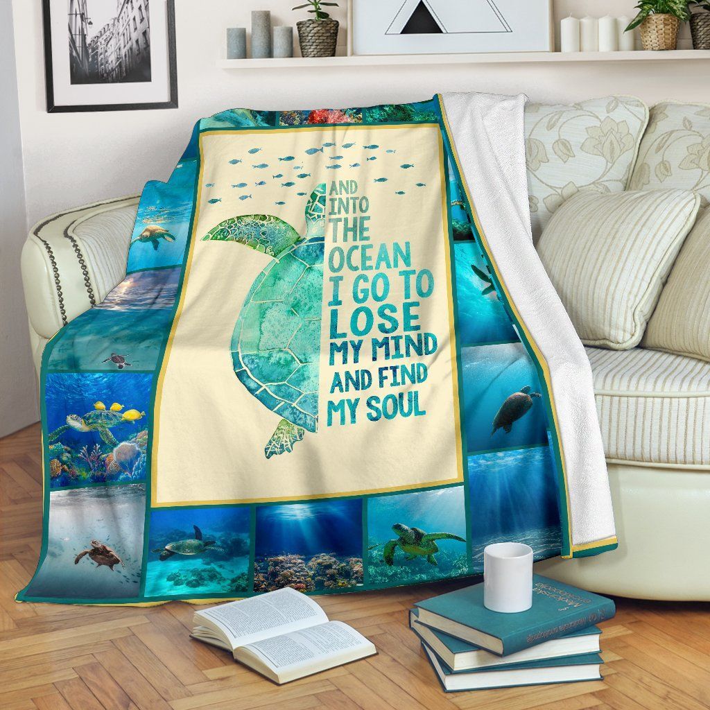 Turtle Lover Sherpa Fleece Blanket