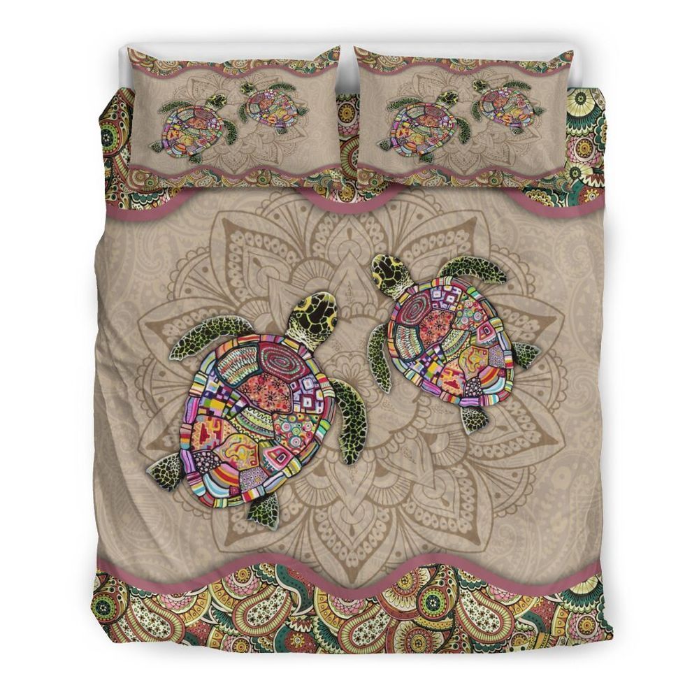 Turtle Mandala Bedding Set