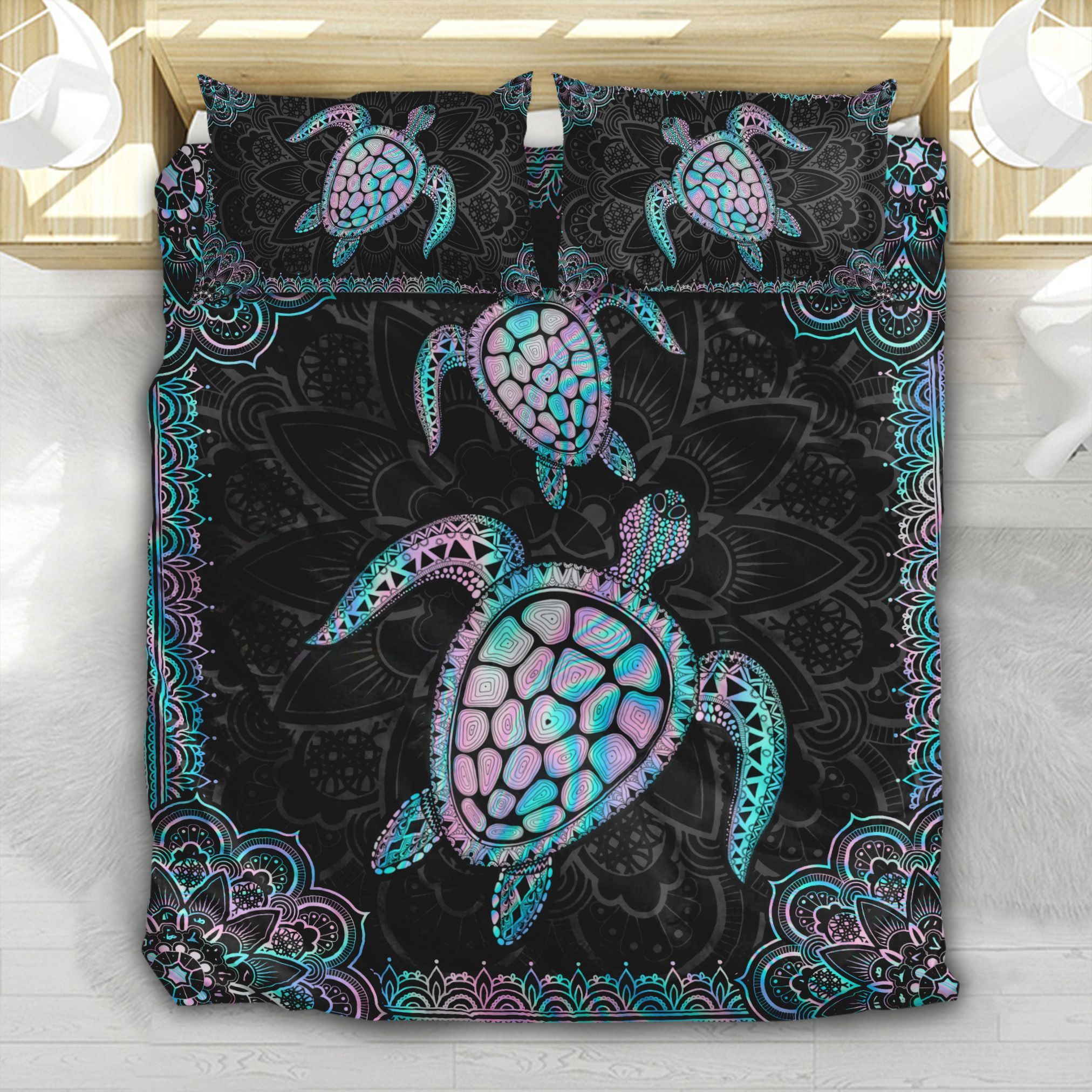 Turtle Mandala Bedding Set