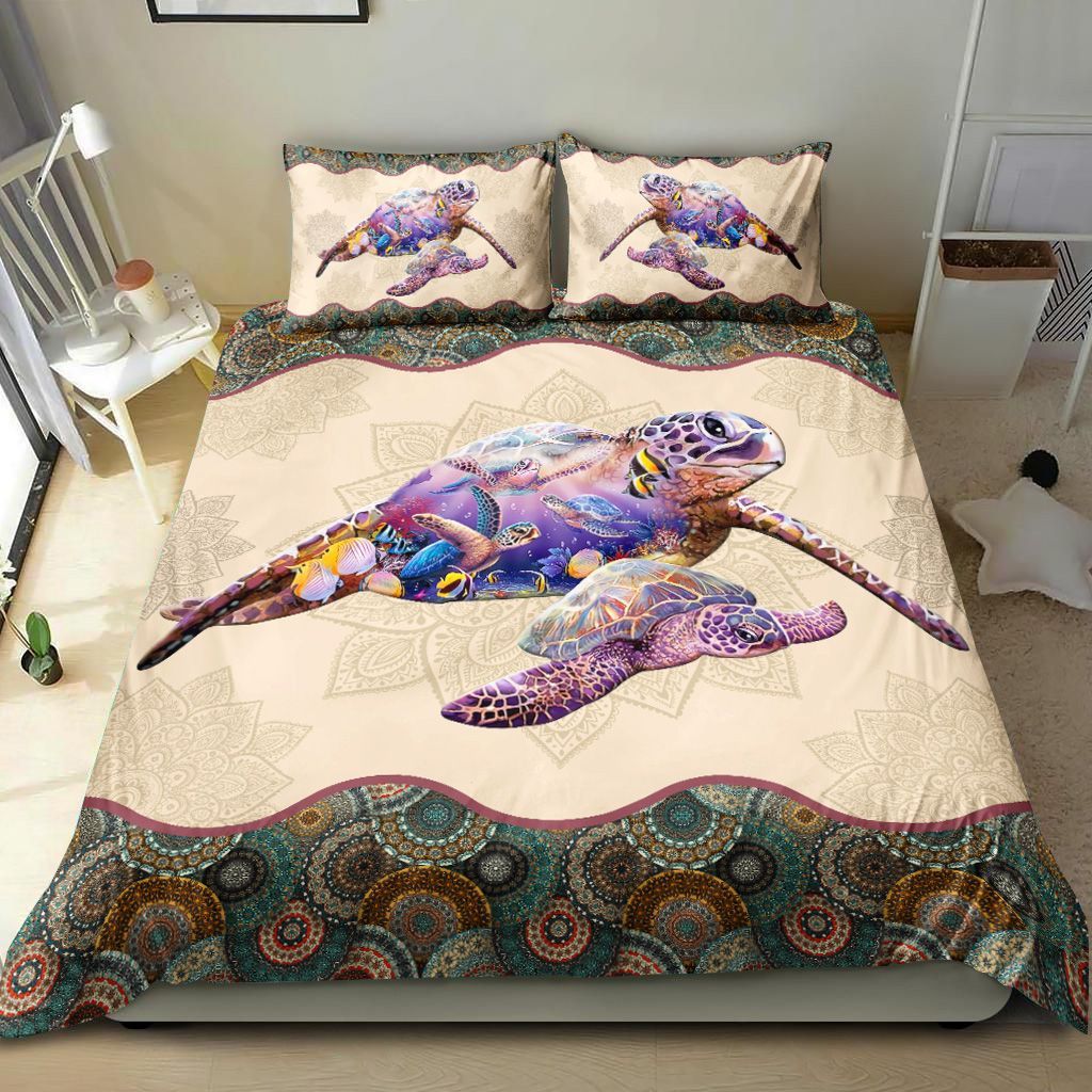 Turtle Mandala Bedding Set