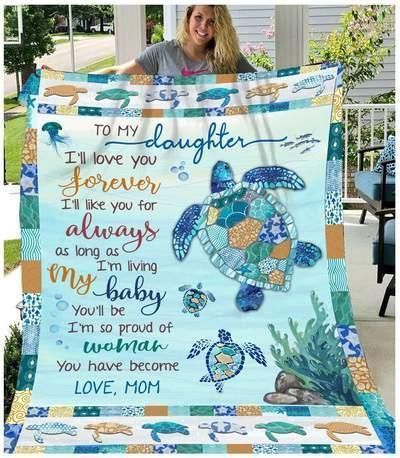 Turtle My Baby Sherpa Fleece Blanket