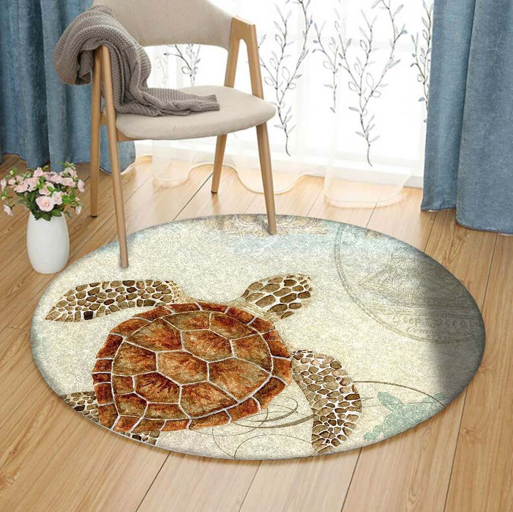 Turtle Round Carpet