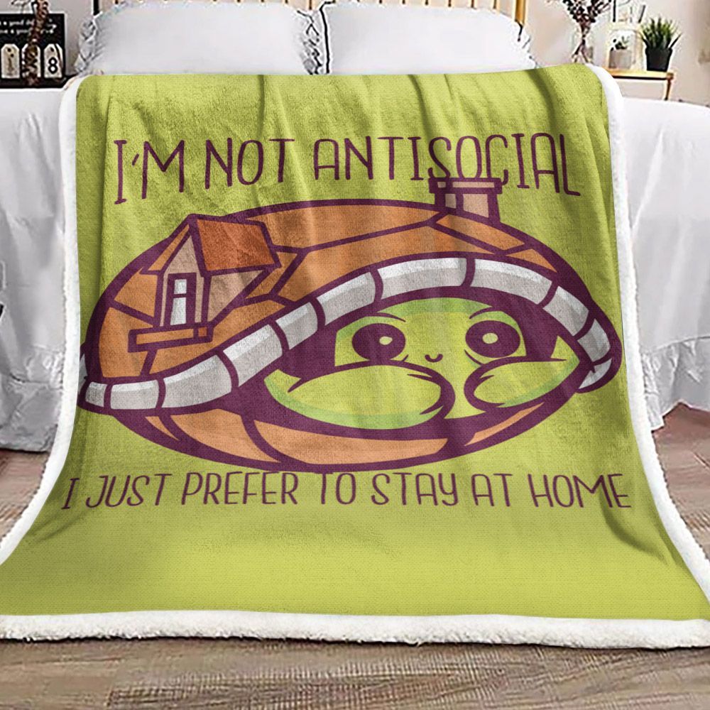 Turtle Sherpa Fleece Blanket