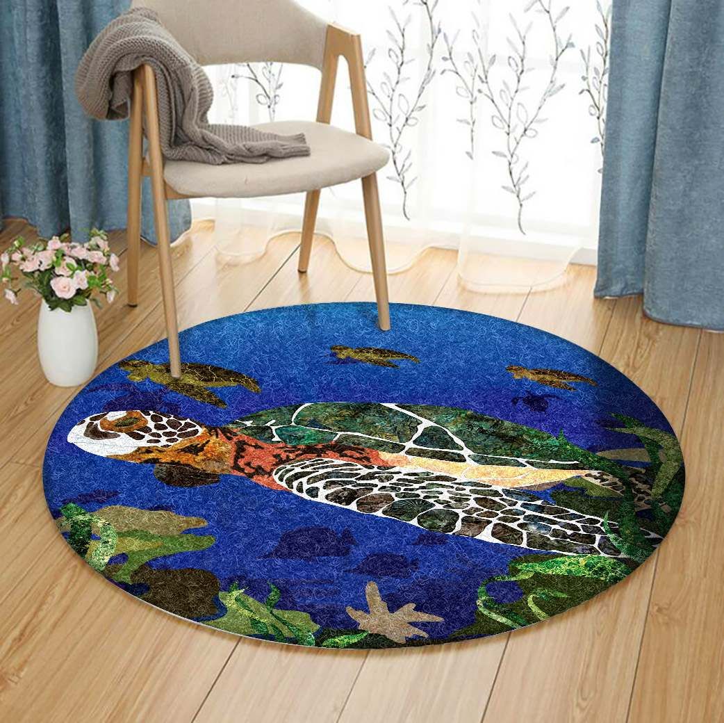 Turtle Round Carpet