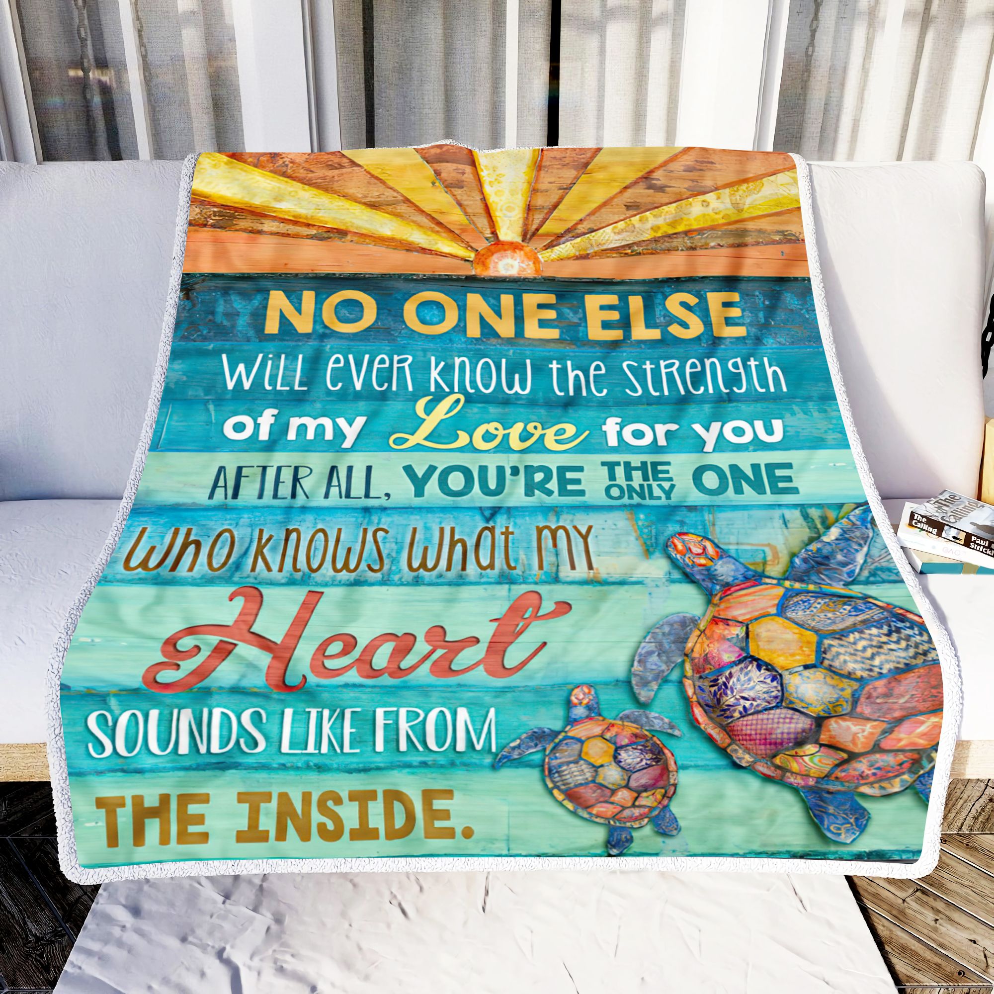 Turtle No One Else Fleece Blanket