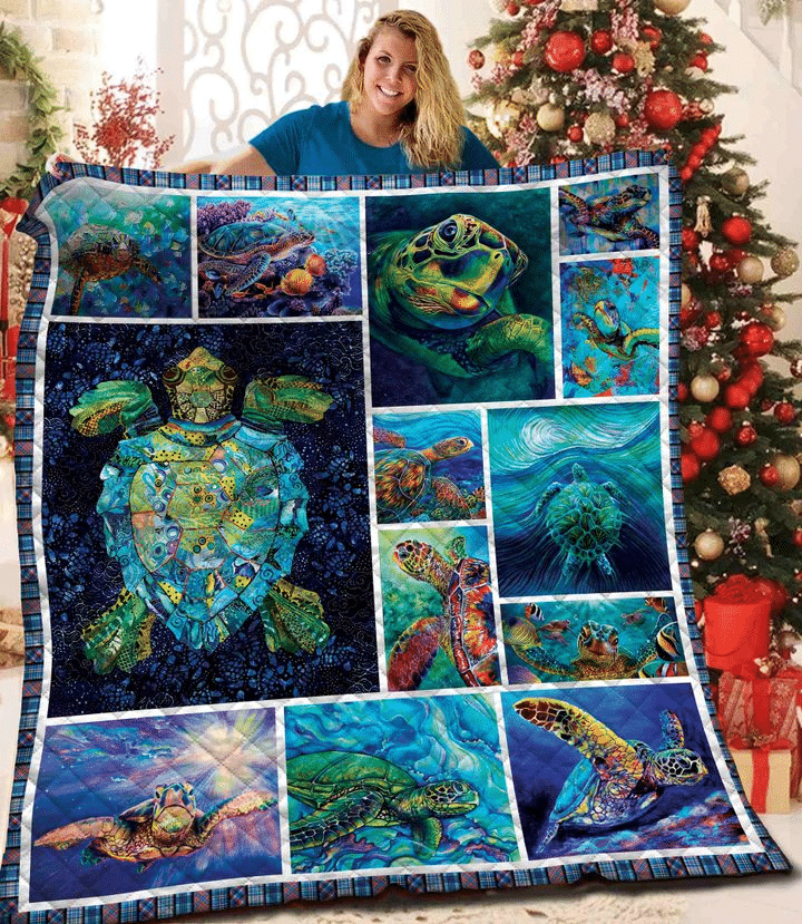 Turtle Ocean Is My Home Quilt Blanket Dhc04011647Dd