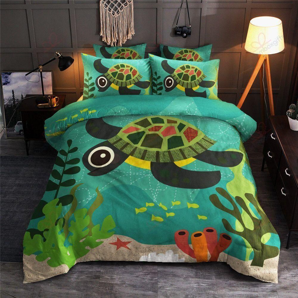 Turtle Ocean Printed Bedding Set