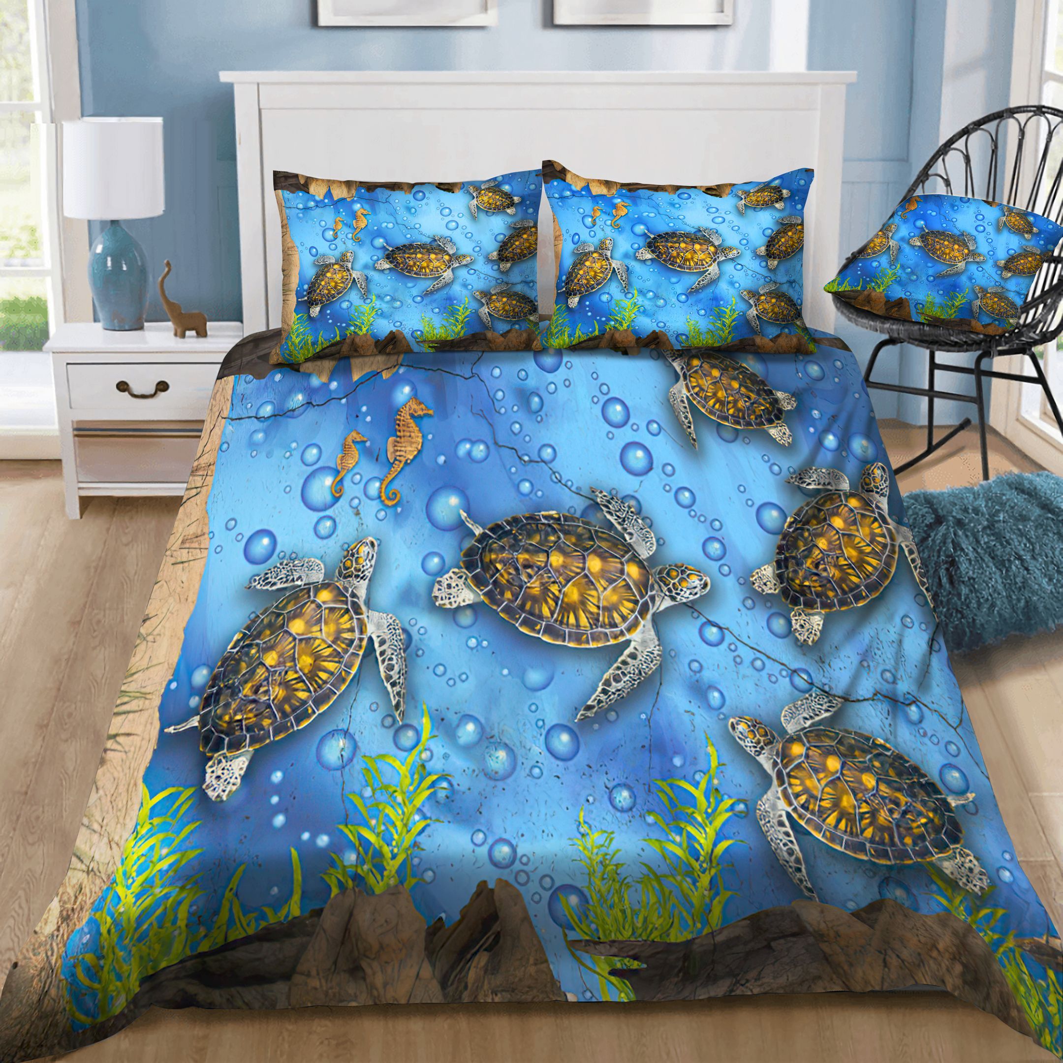 Turtle Ocean Bedding Set