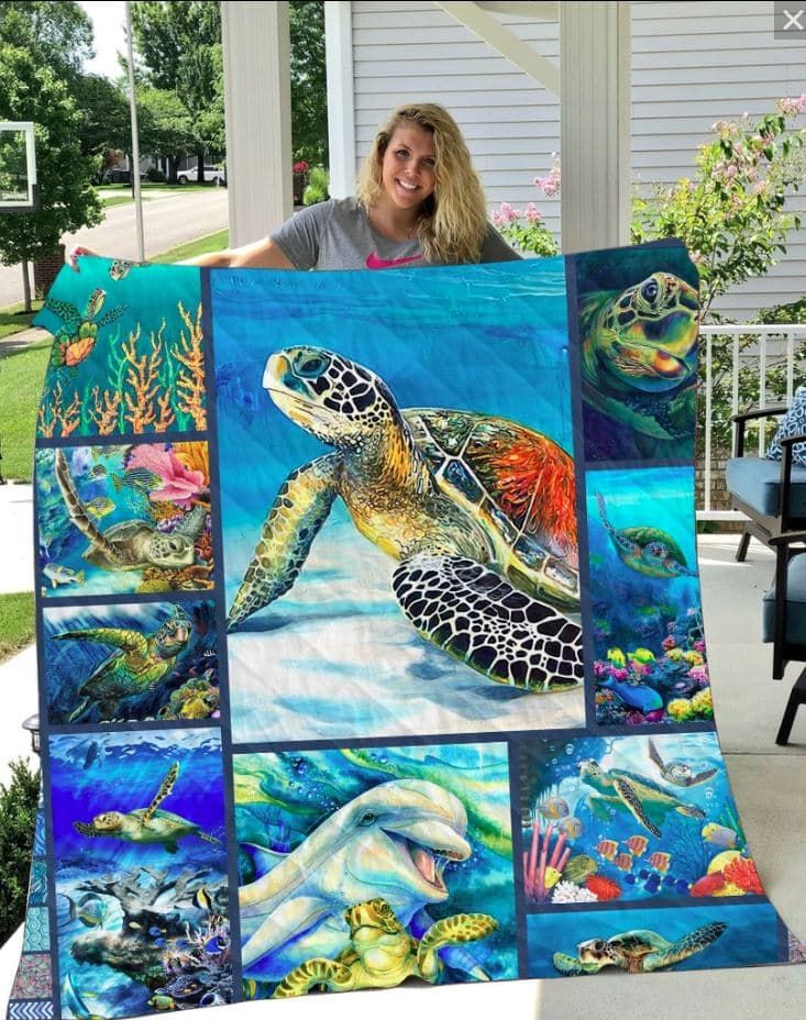 Turtle Oh My Turtle Quilt Blanket DHC31121080TD