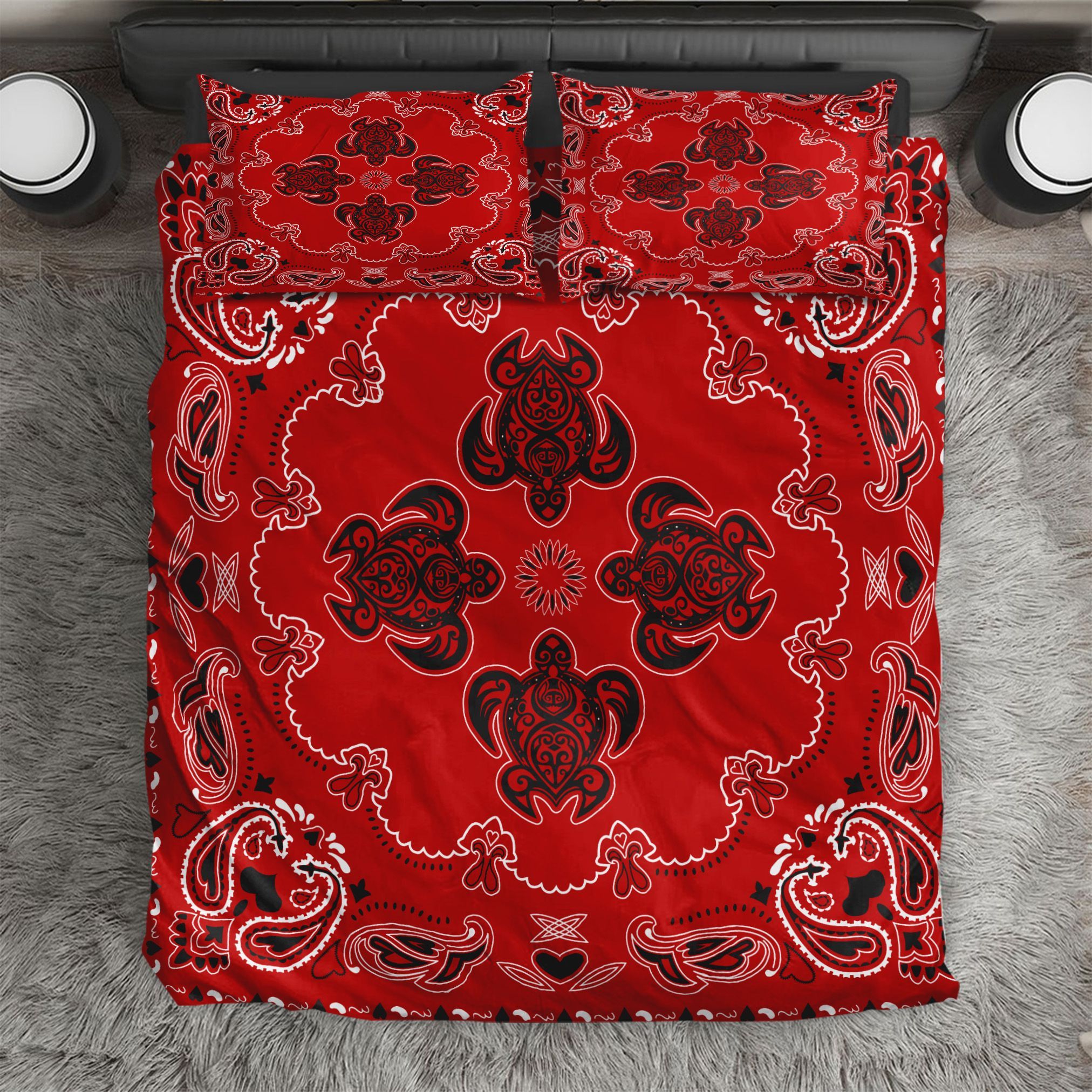 Turtle Oriental Pattern Bedding Set