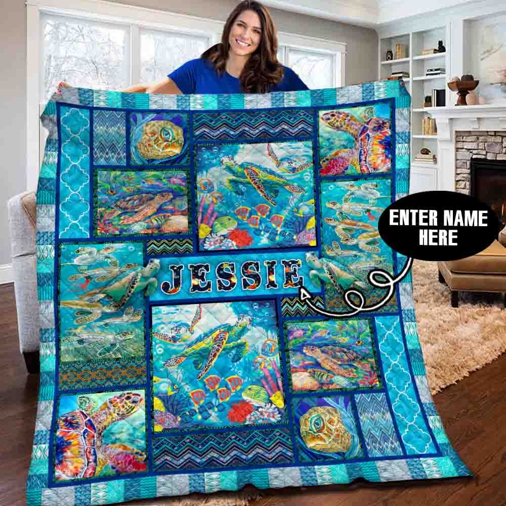 Turtle-Personalized-Quilt-Blanket-BBB270510SM