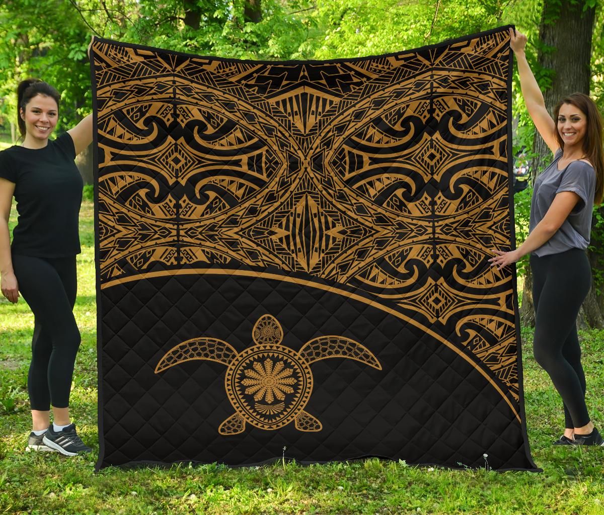 Turtle Polynesian Premium Quilt Yellow Curve Version BN11 DHC28113011DD