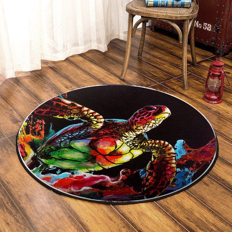 Turtle Round Carpet