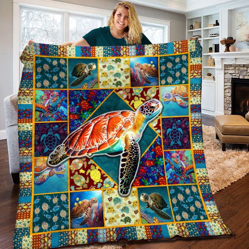 Turtle Quilt Blanket BBB080511MH