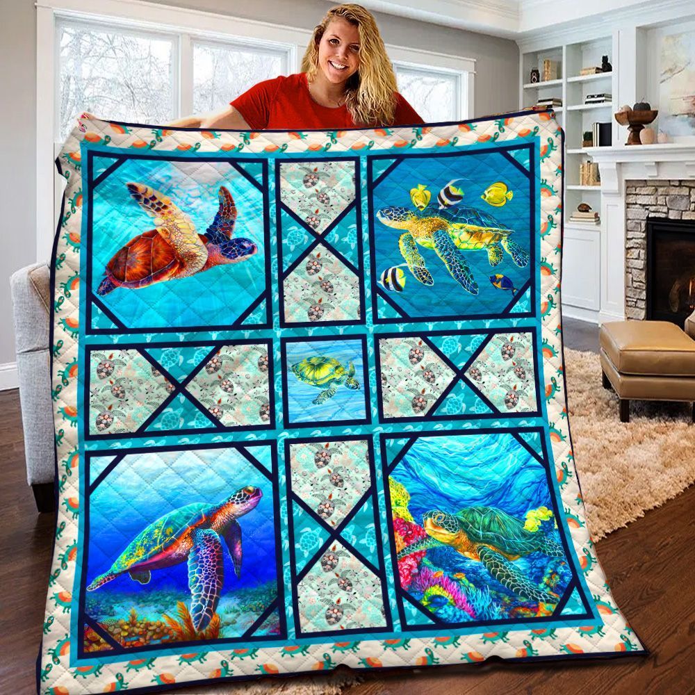 Turtle Quilt Blanket BBB240231HT