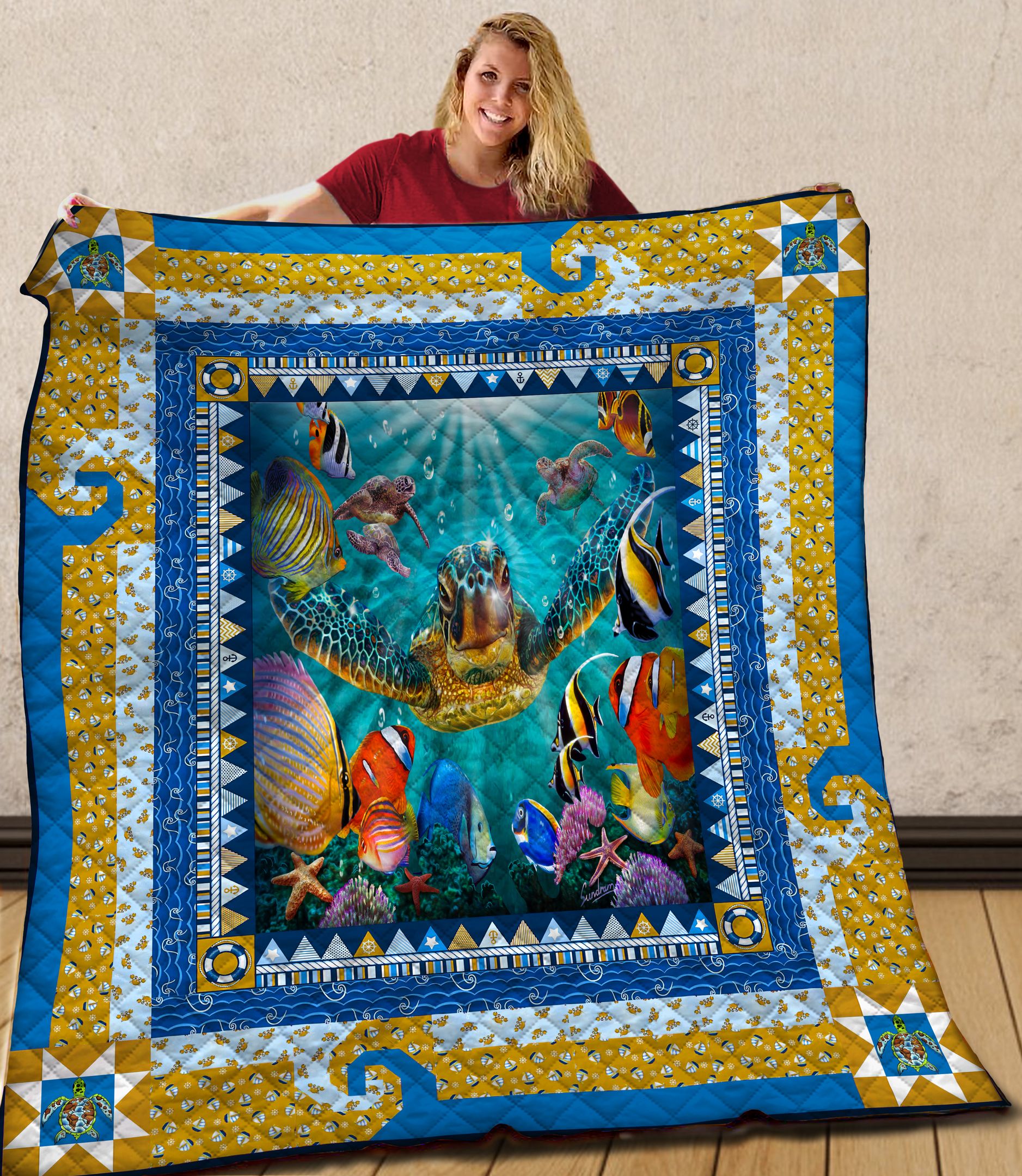 Turtle Quilt Blanket C9B020604VV
