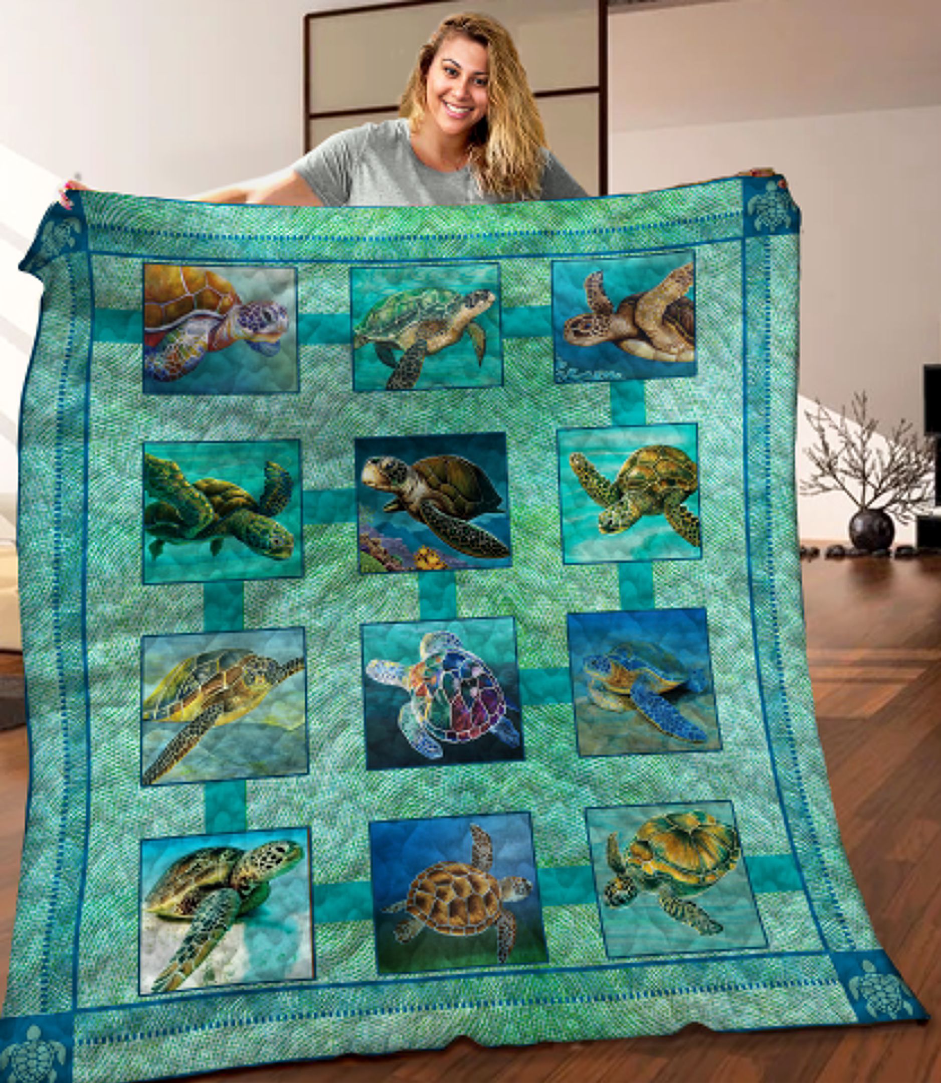 Turtle Quilt Blanket C9B090601HD