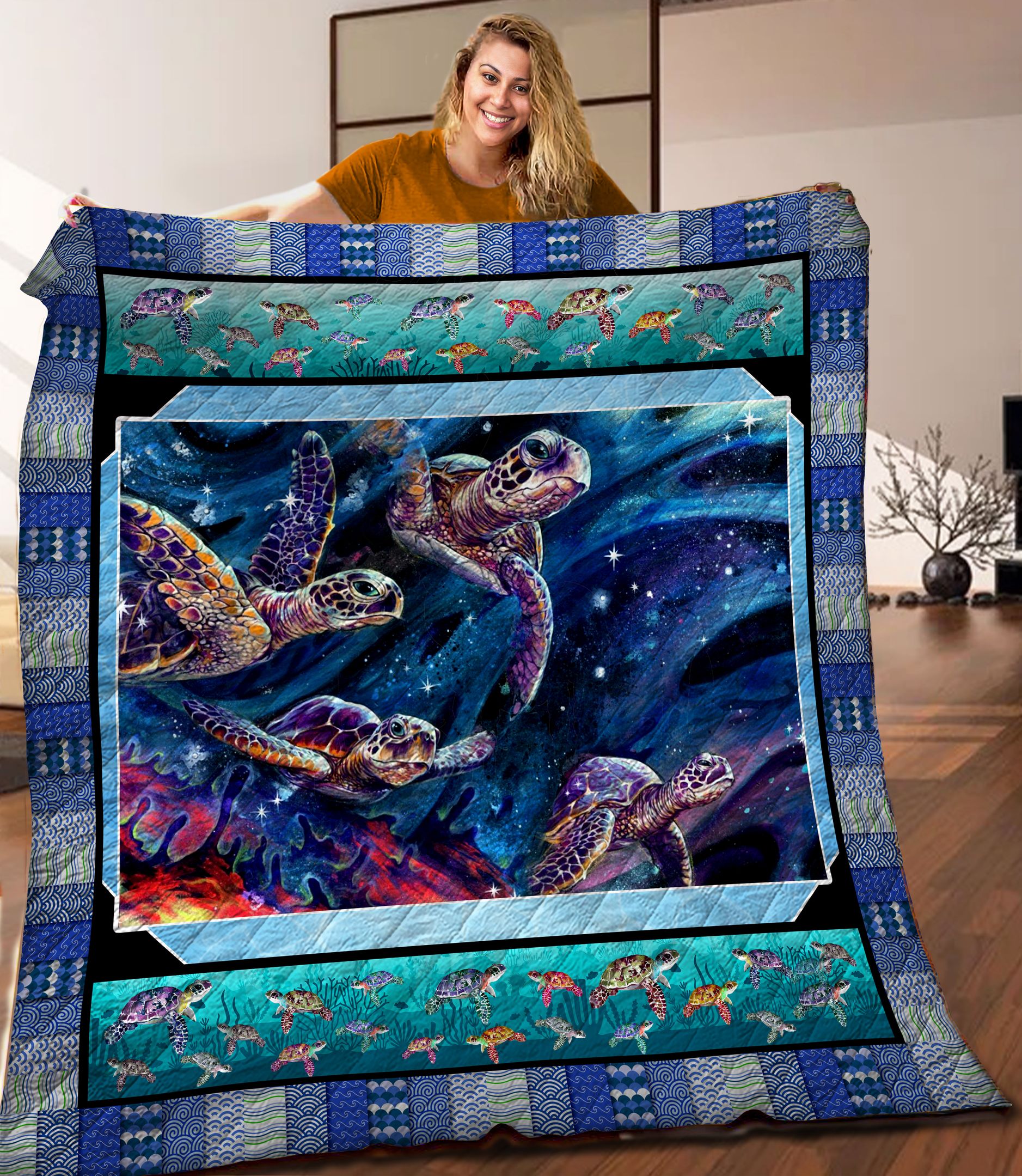 Turtle Quilt Blanket C9B160602PT