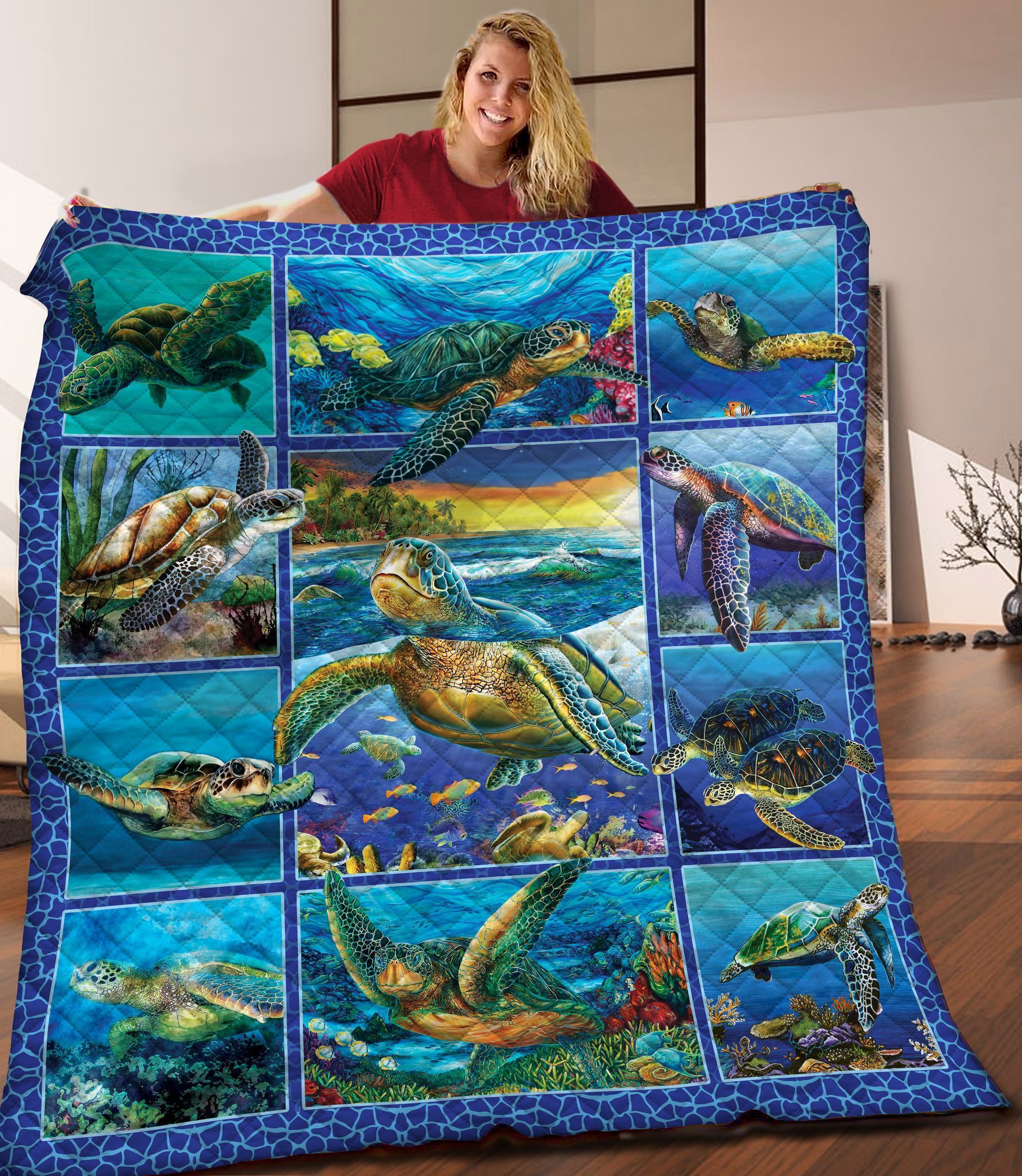 Turtle Quilt Blanket C9B200227NM