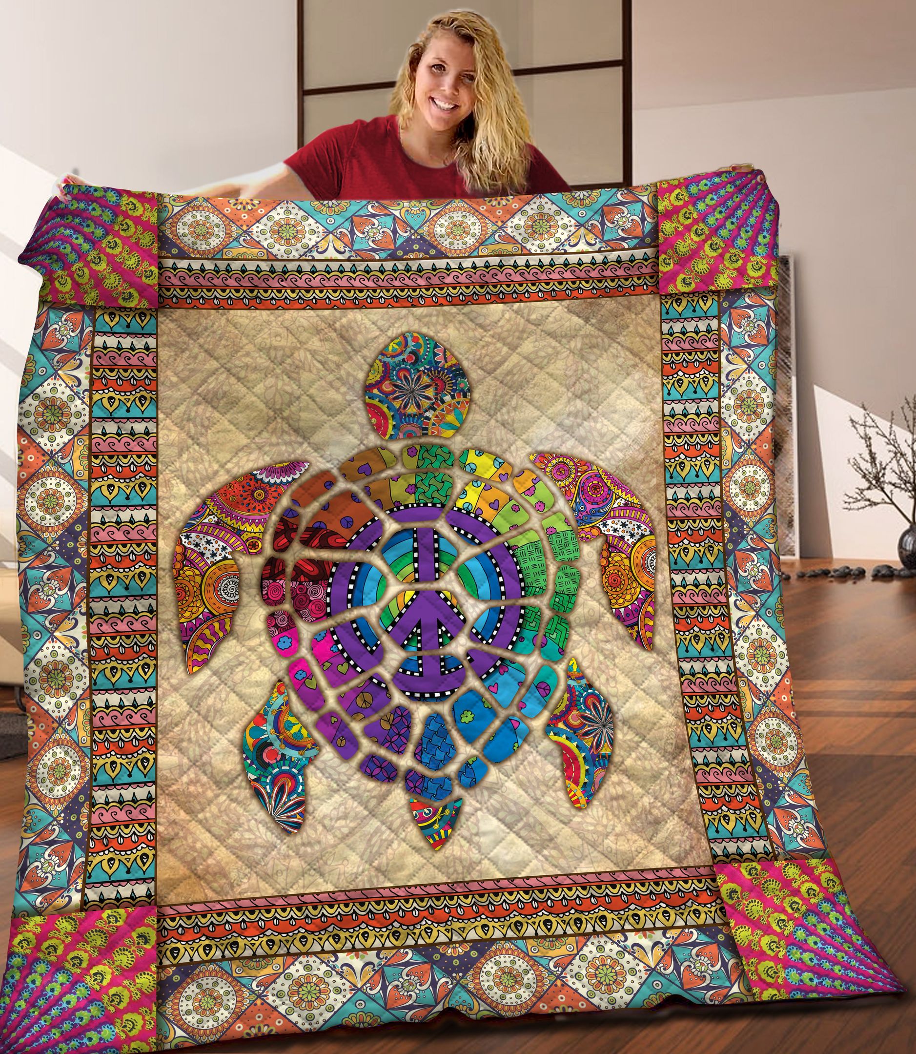Turtle Quilt Blanket C9B200228NM