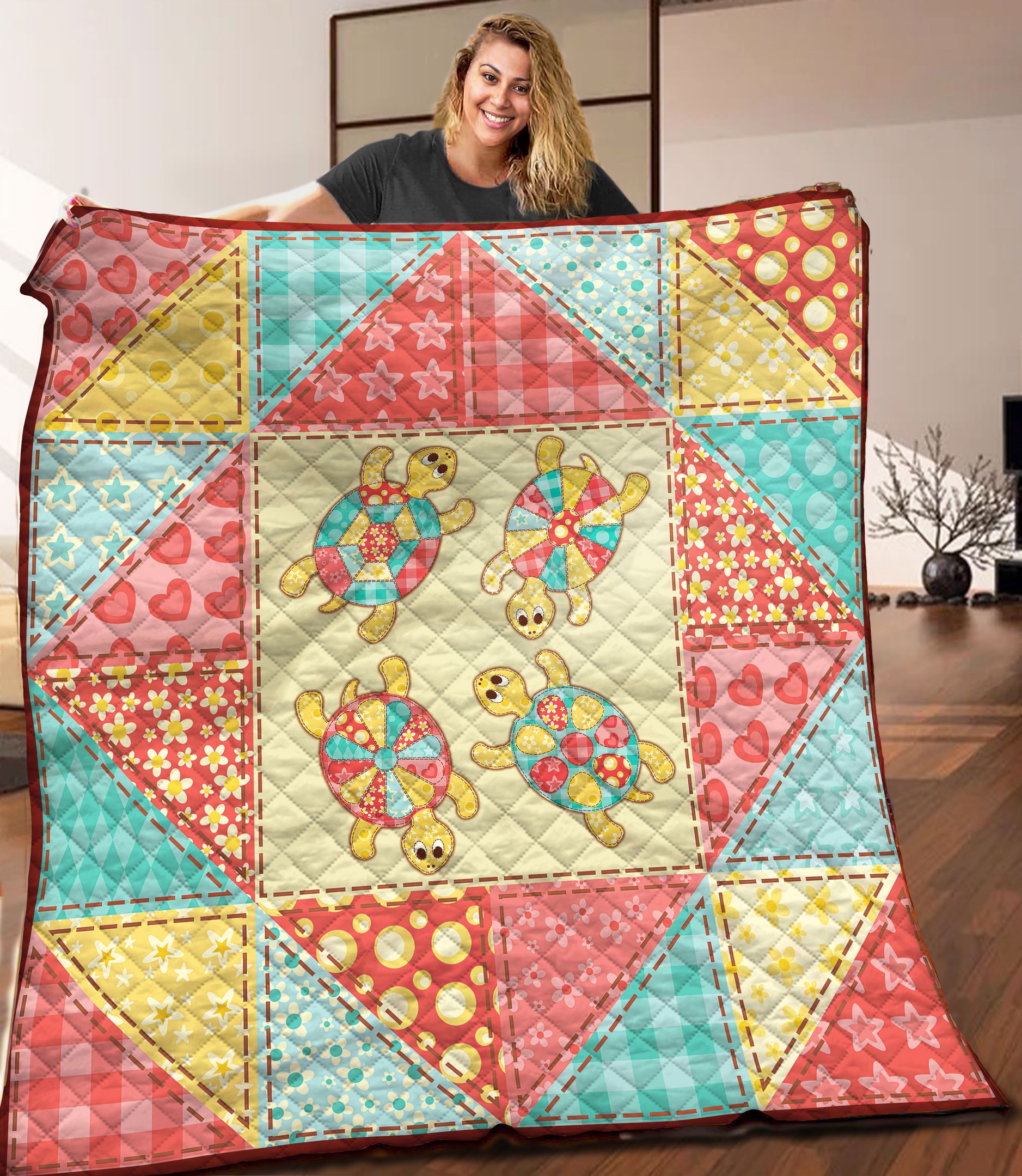 Turtle Quilt Blanket C9B28053TA