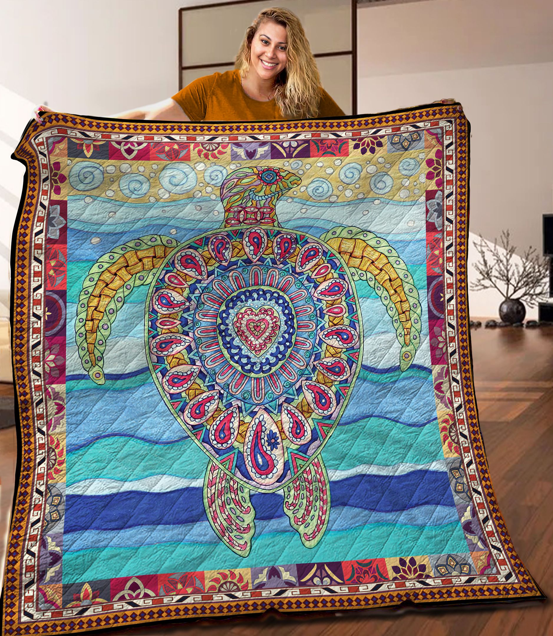 Turtle Quilt Blanket C9B300507DL