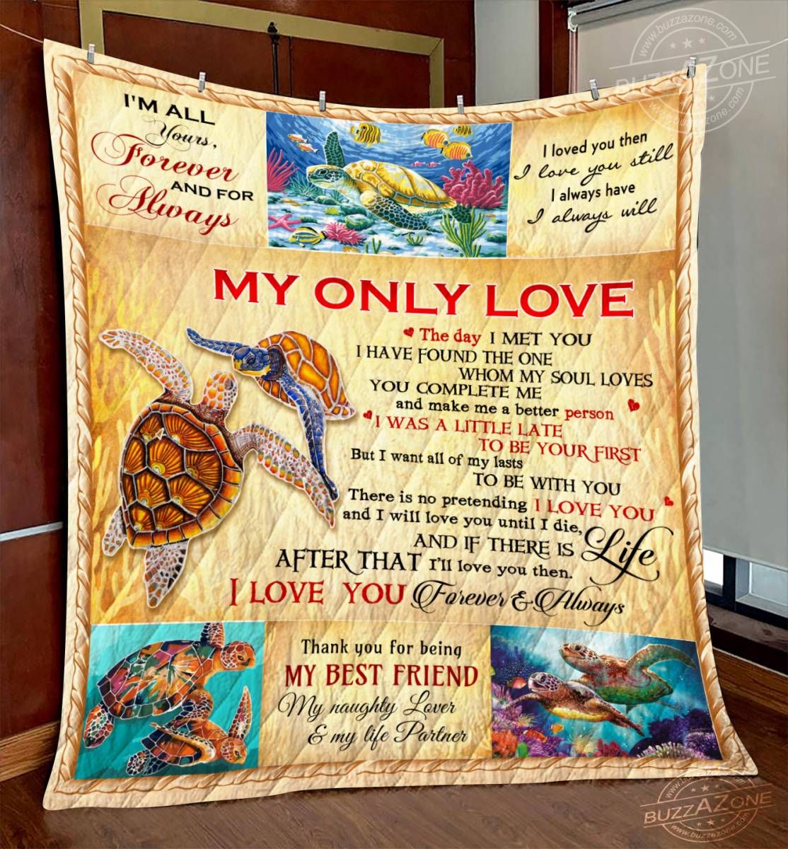 Turtle Quilt Blanket DHC071264VT