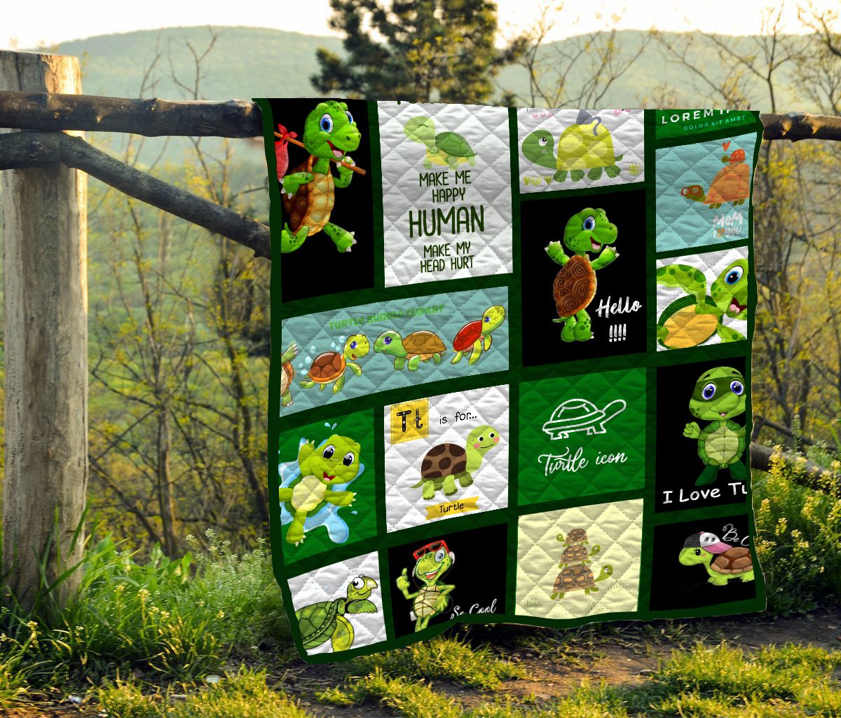 Turtle Quilt Blanket DHC1301544VT