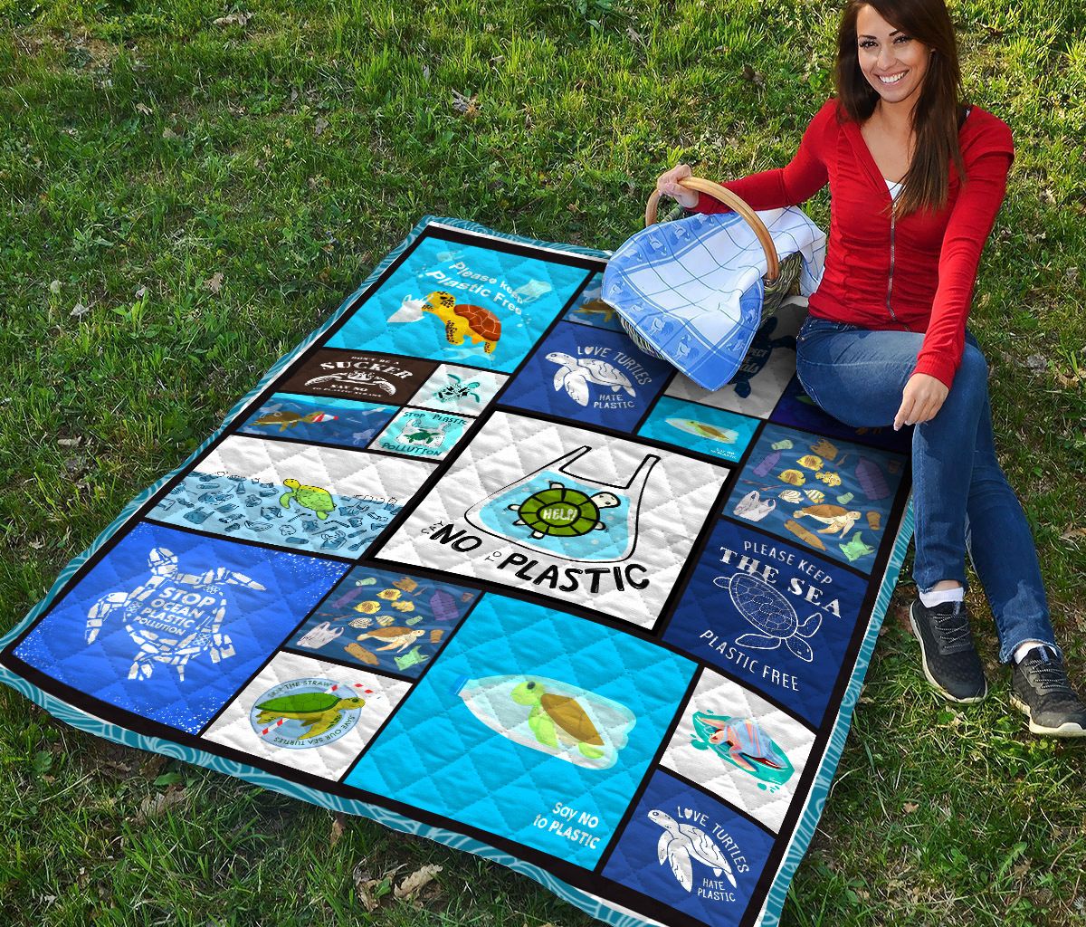 Turtle Quilt Blanket DHC1301576VT